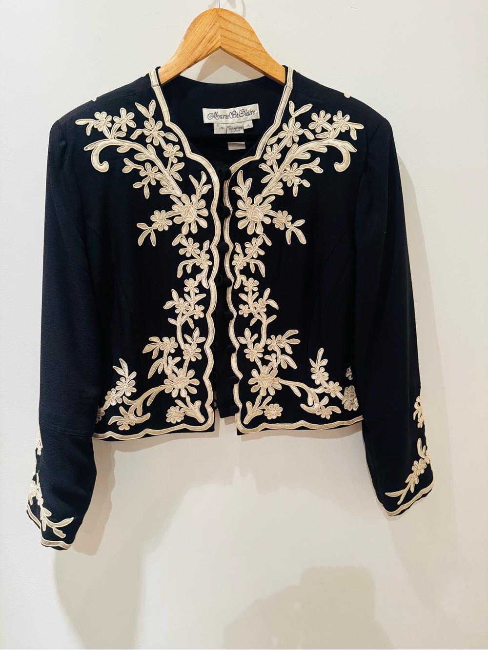 Marie St. Claire Vintage 1980s short jacket 
Size says 14, but more a 8 today.